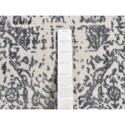 Transitional Wool Hand Loomed Rug Ivory No Border 6.0X6.0 -O087715