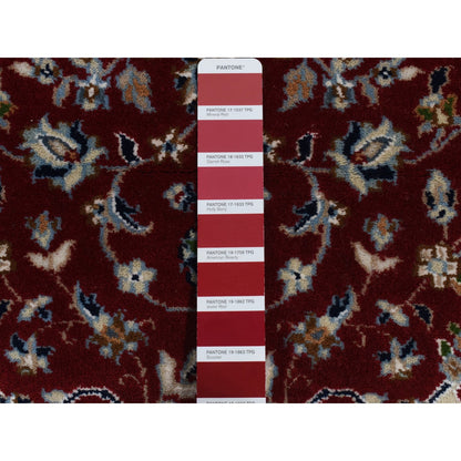 Fine Oriental Wool Hand Knotted Rug Red Ivory 2.8X12.2 -O087724