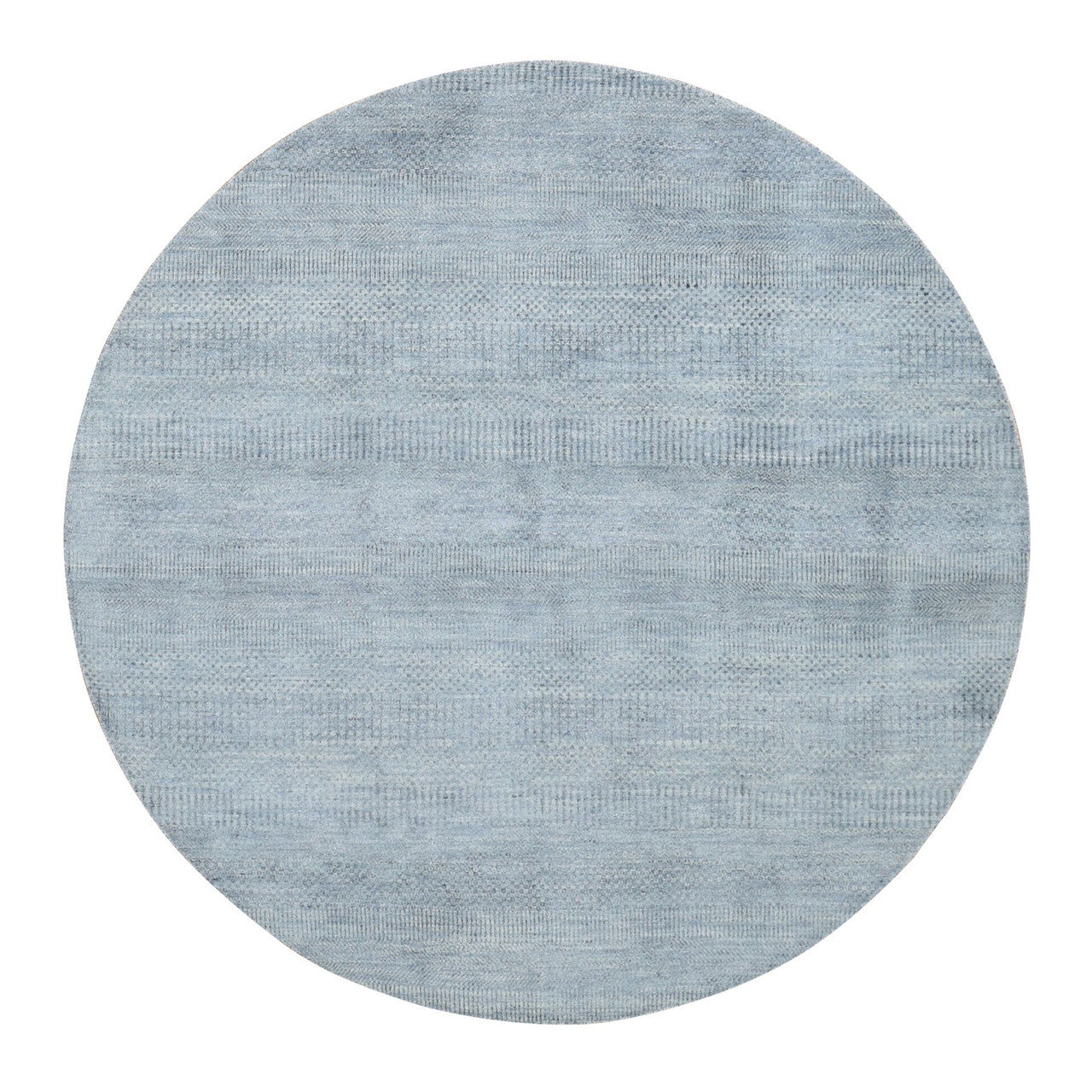 Gray 10'0" x 10'0" Modern and Contemporary Hand knotted Wool/Silk Rug - Sku: O087754