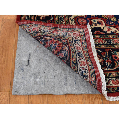 Persian Wool Hand Knotted Rug Red Black 6.8X10.4 -O087756