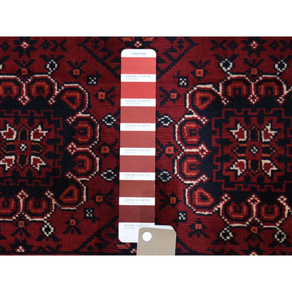 Tribal & Geometric Wool Hand Knotted Rug Red Red 3.3X5.6 -O087768