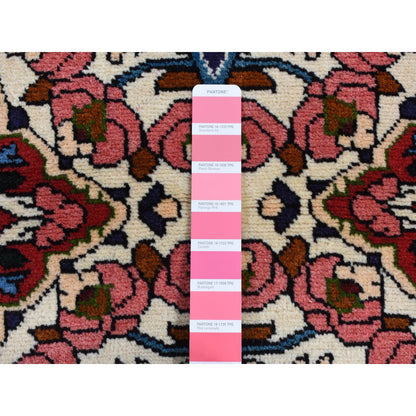 Persian Wool Hand Knotted Rug Ivory Ivory 2.9X4.0 -O087773