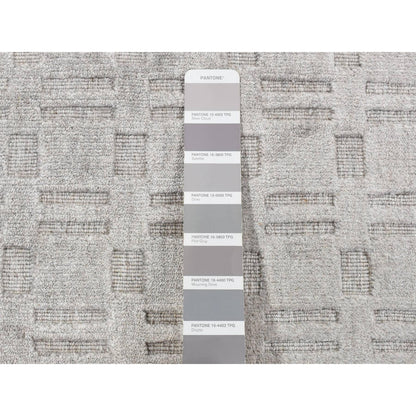 Modern and Contemporary Wool Hand Loomed Rug Grey No Border 2.0X3.0 -O087823
