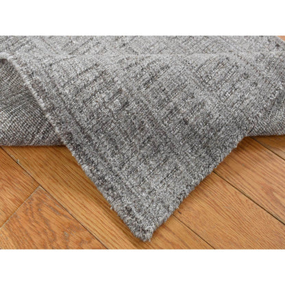 Modern and Contemporary Wool Hand Loomed Rug Grey No Border 2.0X3.0 -O087825