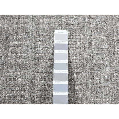 Modern and Contemporary Wool Hand Loomed Rug Grey No Border 2.0X3.0 -O087825