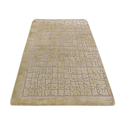 Modern and Contemporary Wool Hand Knotted Rug Beige No Border 2.0X3.0 -O087829