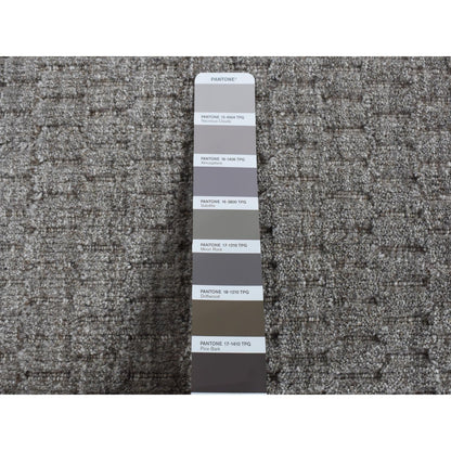 Modern and Contemporary Wool Hand Loomed Rug Grey No Border 2.0X3.0 -O087830