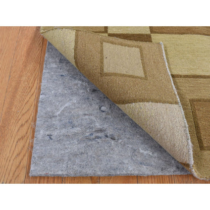 Modern and Contemporary Wool Hand Knotted Rug Brown No Border 1.10X2.10 -O087836