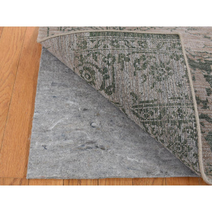 Transitional Wool & Silk Hand Knotted Rug Grey No Border 2.0X3.0 -O087837