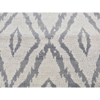 Flat Weave Wool Hand Woven Rug Grey No Border 2.0X3.3 -O087848