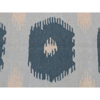 Flat Weave Wool Hand Knotted Rug Blue No Border 2.7X6.1 -O087863