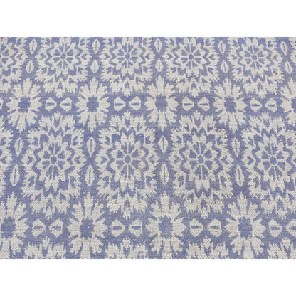 Flat Weave Wool Hand Woven Rug Purple No Border 5.3X7.5 -O087865