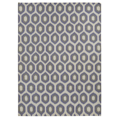 Flat Weave Wool Hand Woven Rug Purple None 8.10X12.2 -O087869