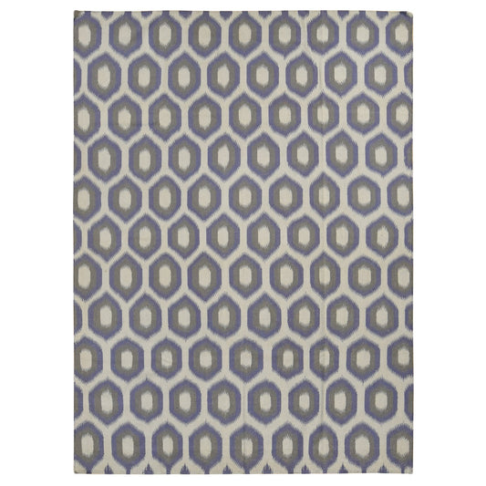 Flat Weave Wool Hand Woven Rug Purple None 8.10X12.2 -O087869
