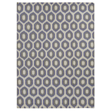 Flat Weave Wool Hand Woven Rug Purple None 8.10X12.2 -O087869