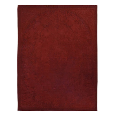 Flat Weave Wool Hand Woven Rug Red Red 7.8X10.3 -O087892