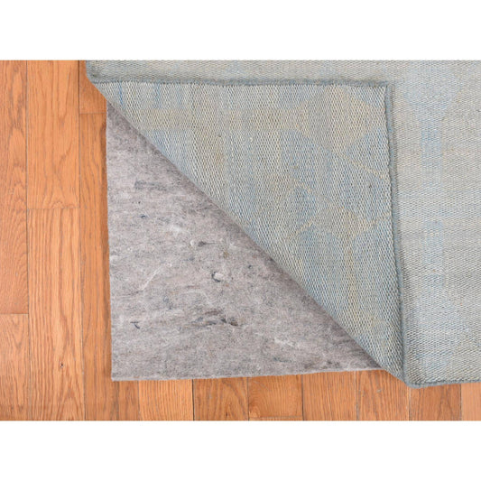 Flat Weave Wool Hand Woven Rug Blue No Border 5.0X6.10 -O087932