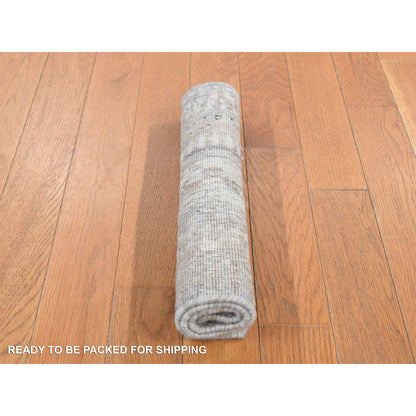 Modern and Contemporary Wool Hand Knotted Rug Grey No Border 1.6X2.0 -O087940