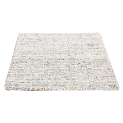 Modern and Contemporary Wool Hand Loomed Rug Grey No Border 1.6X1.6 -O087943