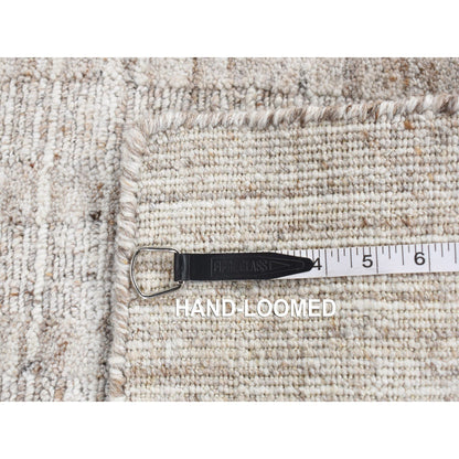 Modern and Contemporary Wool Hand Loomed Rug Grey No Border 1.6X1.6 -O087943