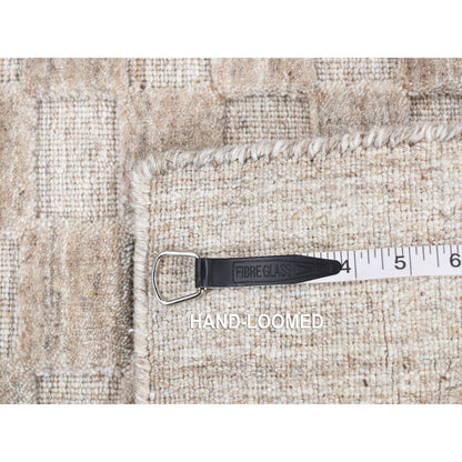 Modern and Contemporary Wool Hand Loomed Rug Grey No Border 1.6X1.6 -O087944