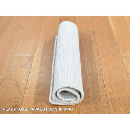 Modern and Contemporary Wool Hand Loomed Rug Ivory No Border 1.6X1.6 -O087945