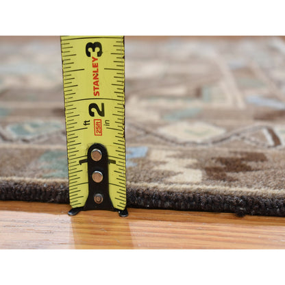 Tribal & Geometric Wool Hand Knotted Rug Brown Brown 3.0X5.2 -O087959