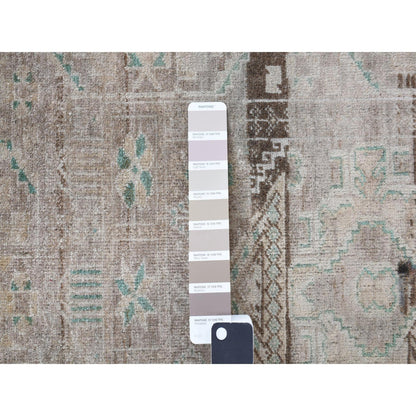 Tribal & Geometric Wool Hand Knotted Rug Brown Brown 2.9X3.9 -O087960