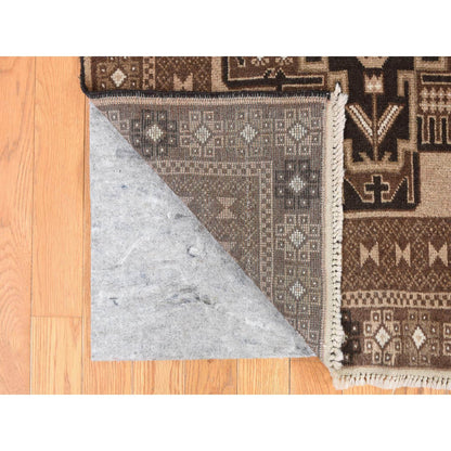 Tribal & Geometric Wool Hand Knotted Rug Brown Brown 6.6X8.10 -O087967