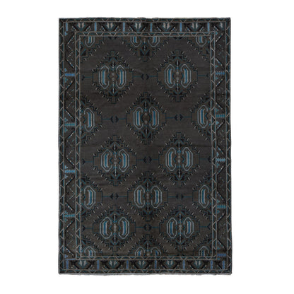 Tribal & Geometric Wool Hand Knotted Rug Brown Brown 6.8X9.9 -O087968