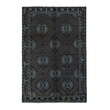 Tribal & Geometric Wool Hand Knotted Rug Brown Brown 6.8X9.9 -O087968