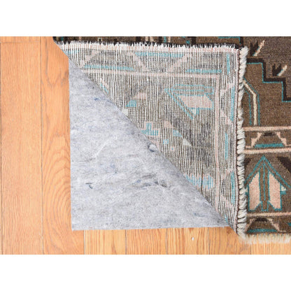 Tribal & Geometric Wool Hand Knotted Rug Brown Brown 6.8X9.9 -O087968
