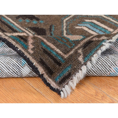 Tribal & Geometric Wool Hand Knotted Rug Brown Brown 6.8X9.9 -O087968