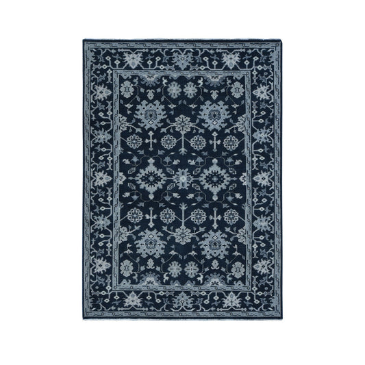 Oushak And Peshawar Wool Hand Knotted Rug Green Green 6.1X9.0 -O087982