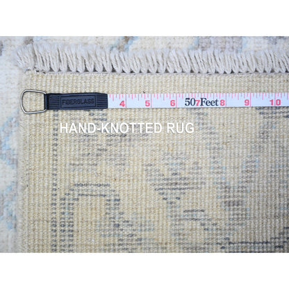 Oushak And Peshawar Wool Hand Knotted Rug Ivory Ivory 3.2X4.11 -O088198