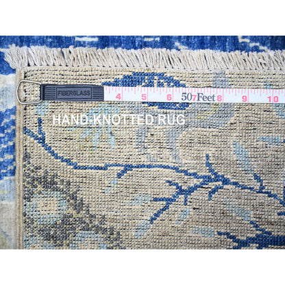 Oushak And Peshawar Wool Hand Knotted Rug Grey No Border 3.0X4.10 -O088222