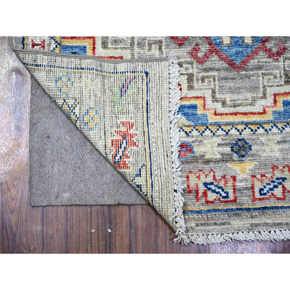 Oushak And Peshawar Wool Hand Knotted Rug Grey Gray 3.1X9.9 -O088247