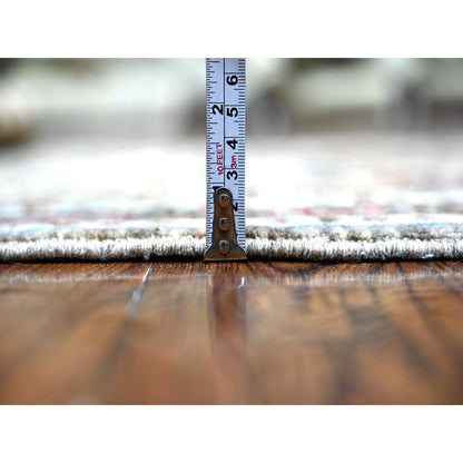 Oushak And Peshawar Wool Hand Knotted Rug Grey Gray 3.0X4.8 -O088256