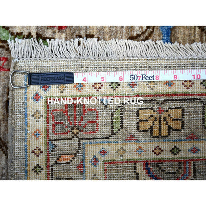 Oushak And Peshawar Wool Hand Knotted Rug Grey Gray 3.0X4.8 -O088256