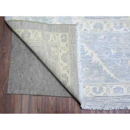 Oushak And Peshawar Wool Hand Knotted Rug Grey Gray 9.4X11.5 -O088282