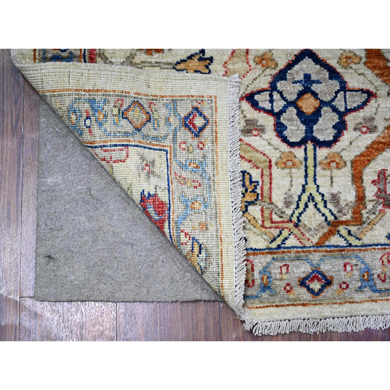 Oushak And Peshawar Wool Hand Knotted Rug Grey Gray 3.1X4.8 -O088337