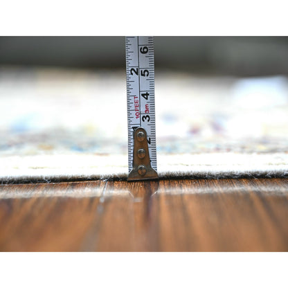 Oushak And Peshawar Wool Hand Knotted Rug Grey Gray 3.1X4.11 -O088340