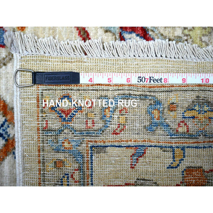 Oushak And Peshawar Wool Hand Knotted Rug Grey Gray 3.1X4.11 -O088340