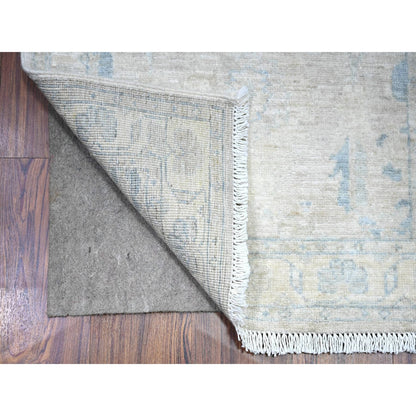 Oushak And Peshawar Wool Hand Knotted Rug Beige Beige 2.5X23.8 -O088359