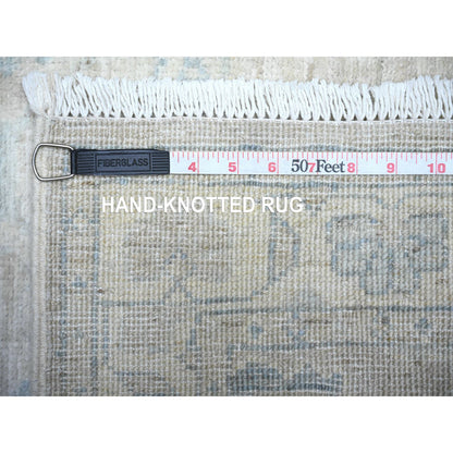 Oushak And Peshawar Wool Hand Knotted Rug Beige Beige 2.5X23.8 -O088359