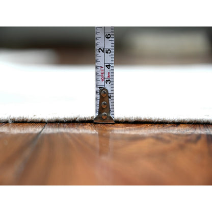 Oushak And Peshawar Wool Hand Knotted Rug Ivory Gray 2.8X12.0 -O088362