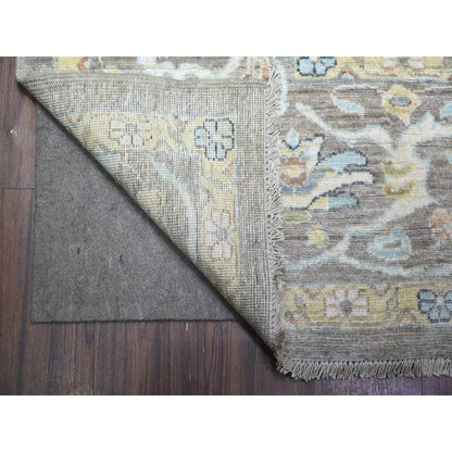 Oushak And Peshawar Wool Hand Knotted Rug Grey Gray 9.1X11.7 -O088383