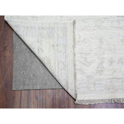 Oushak And Peshawar Wool Hand Knotted Rug Grey Gray 8.8X12.0 -O088412