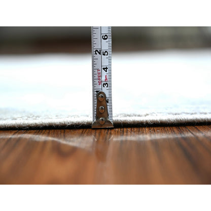 Oushak And Peshawar Wool Hand Knotted Rug Blue Beige 4.0X6.0 -O088423