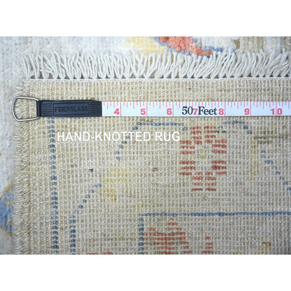 Oushak And Peshawar Wool Hand Knotted Rug Grey Gray 3.1X4.10 -O088446